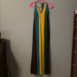 Long Halter Maxi Dress